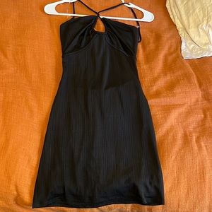 Black mini dress
